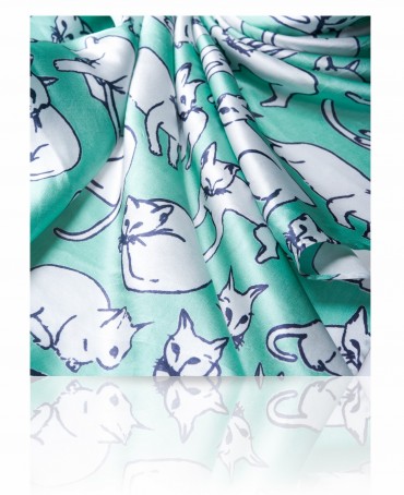 Платок Женский SS.KV-CATS/TURQU